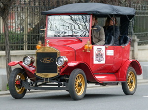 Vintage car on the street